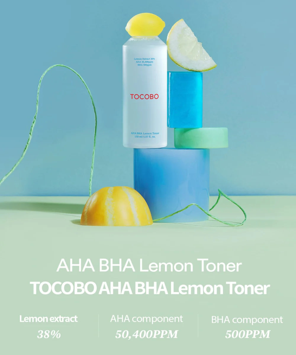 AHA BHA Lemon toner de TOCOBO
