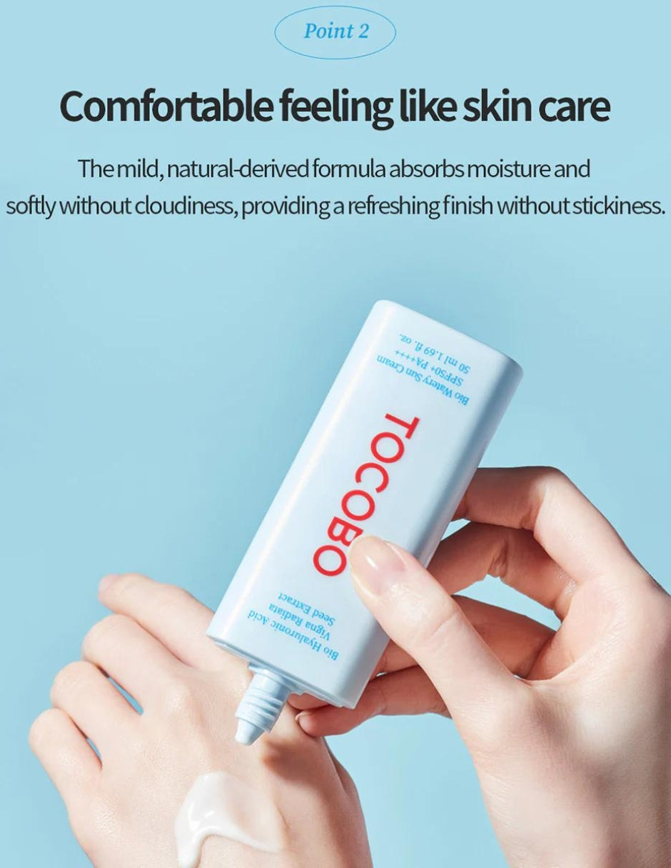Bio Watery Sun Cream Tocobo 50ml- Bloqueador solar SPF 50 PA++++