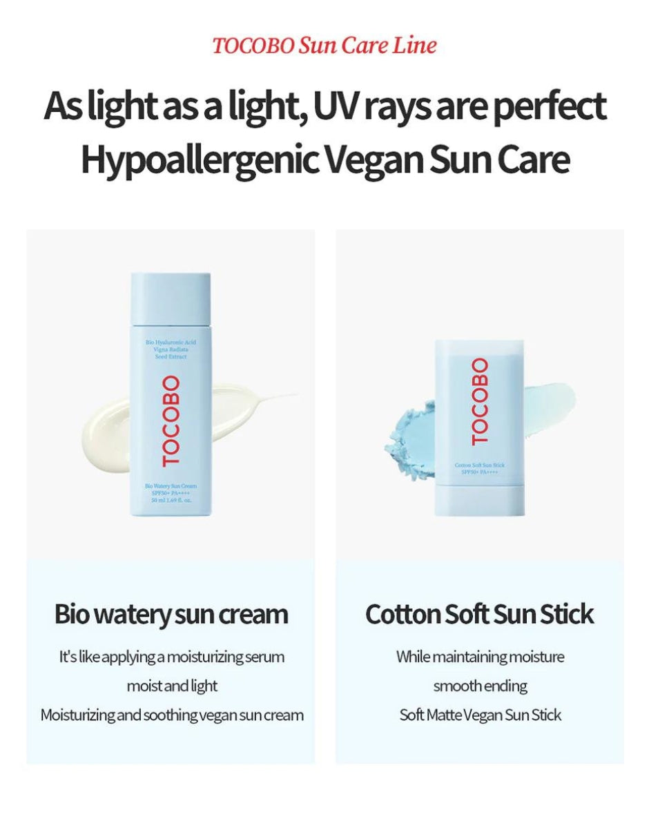 Bio Watery Sun Cream Tocobo 50ml- Bloqueador solar SPF 50 PA++++