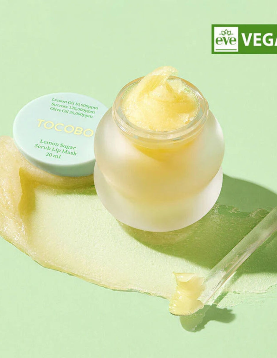 Lemon Sugar Scrub Lip Mask de Tocobo