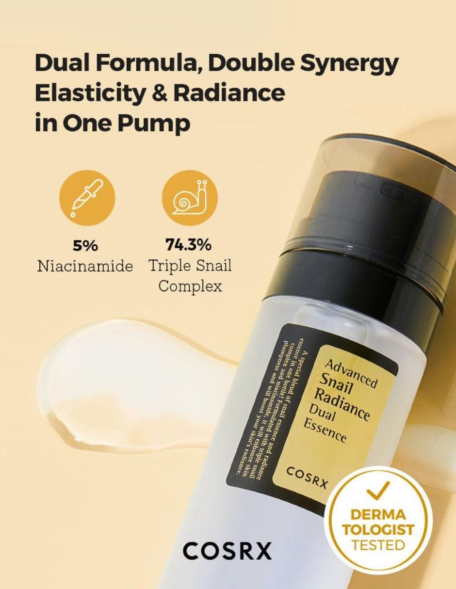 Advanced Snail Radiance Dual Essence- COSRX 80ml
