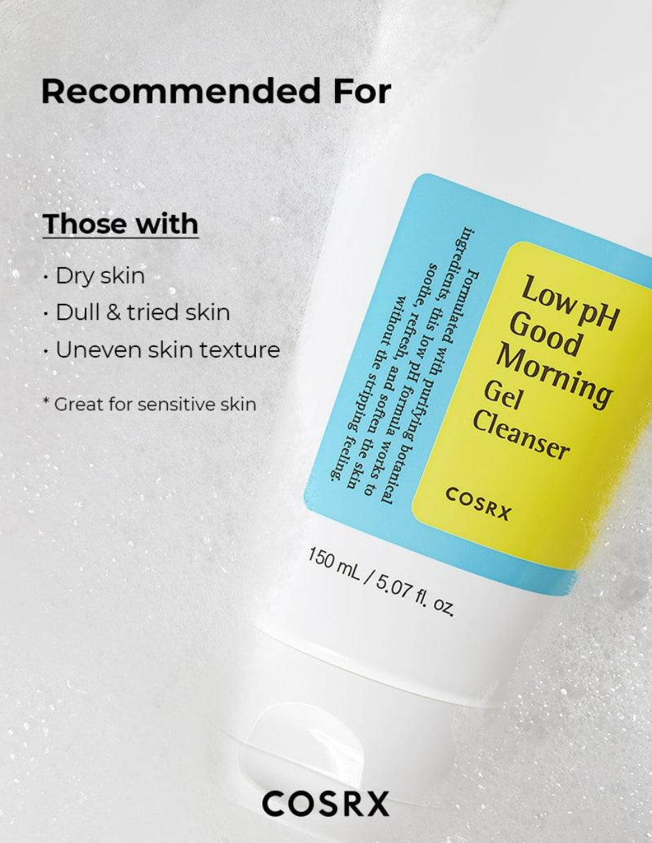 Low ph Good Morning gel cleanser de COSRX- espuma limpiadora