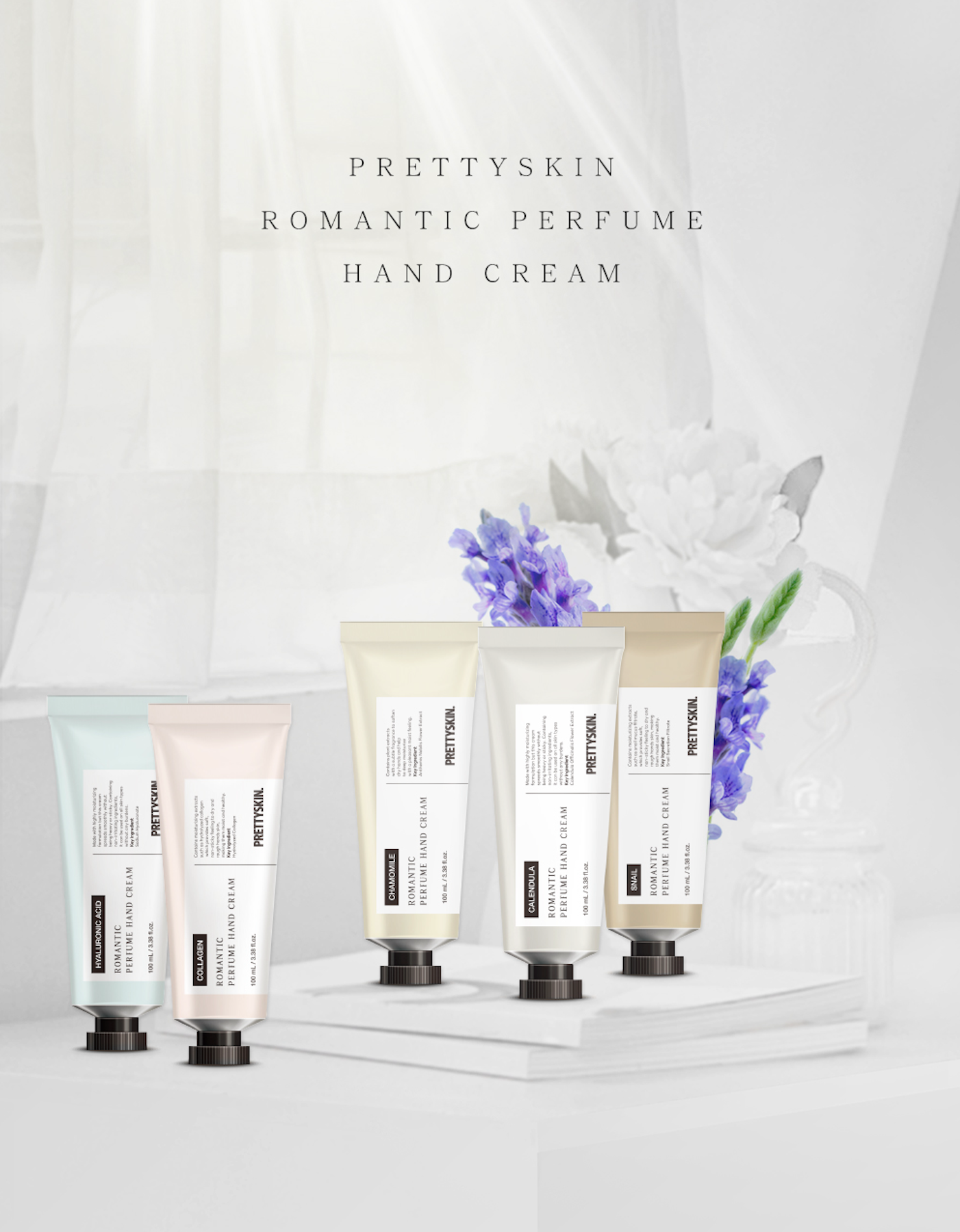 Crema para Manos de Colágeno- Romantic Perfume Hand Cream