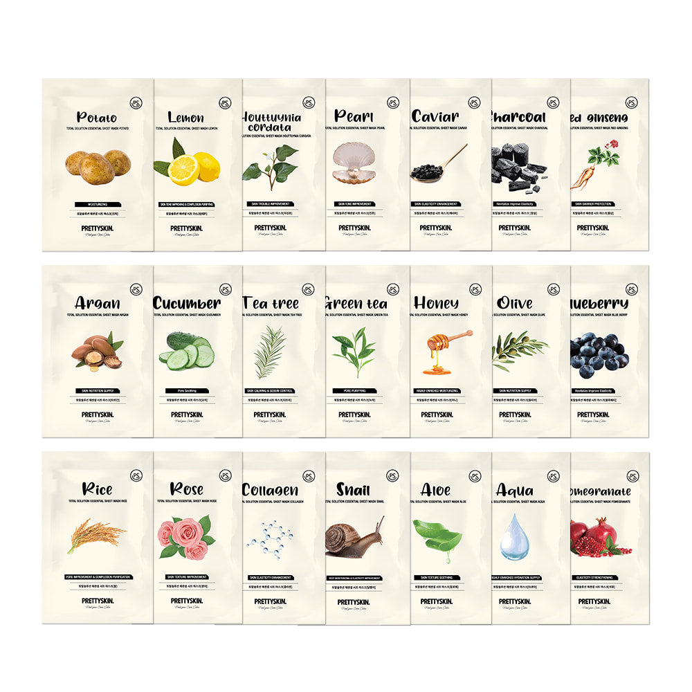 Paquete de 12 Sheet Mask- Mascarillas Faciales