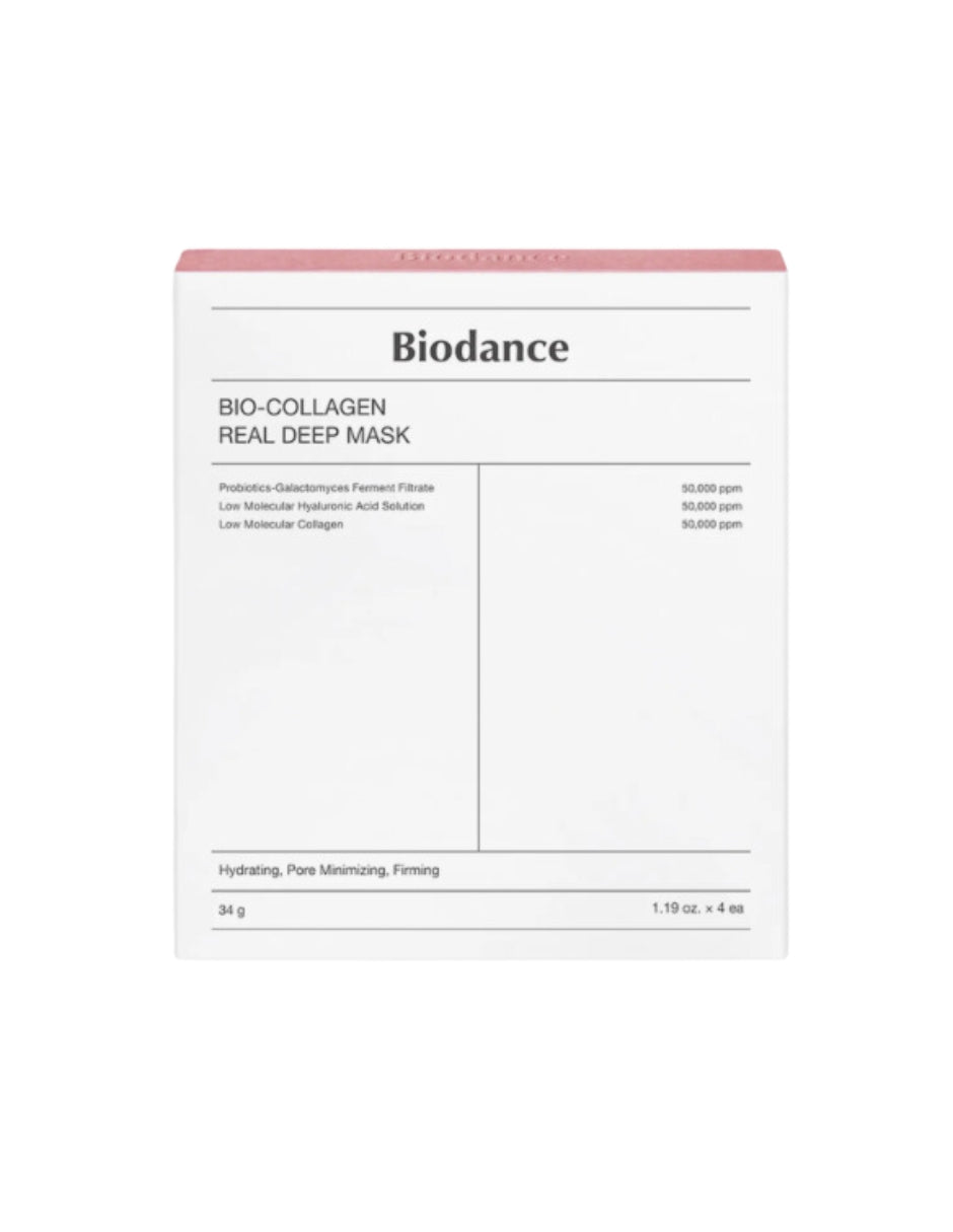 Bio Collagen- Real Deep Mask de Biodance 4 piezas