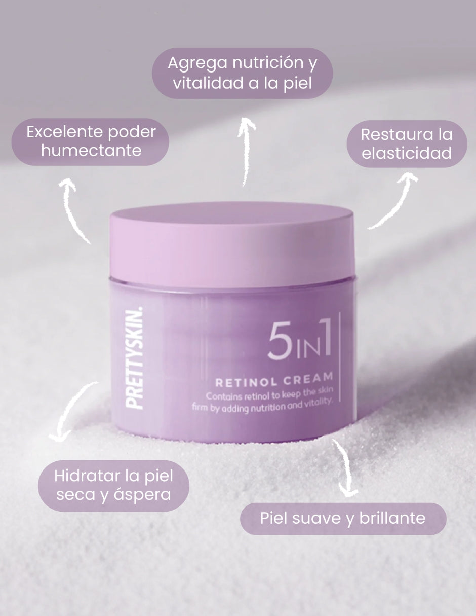5 in 1 Retinol Cream- Crema doble funcion: blanqueamiento y anti-arrugas