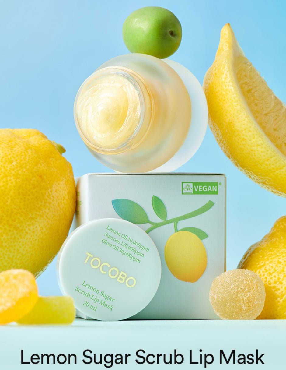 Lemon Sugar Scrub Lip Mask de Tocobo