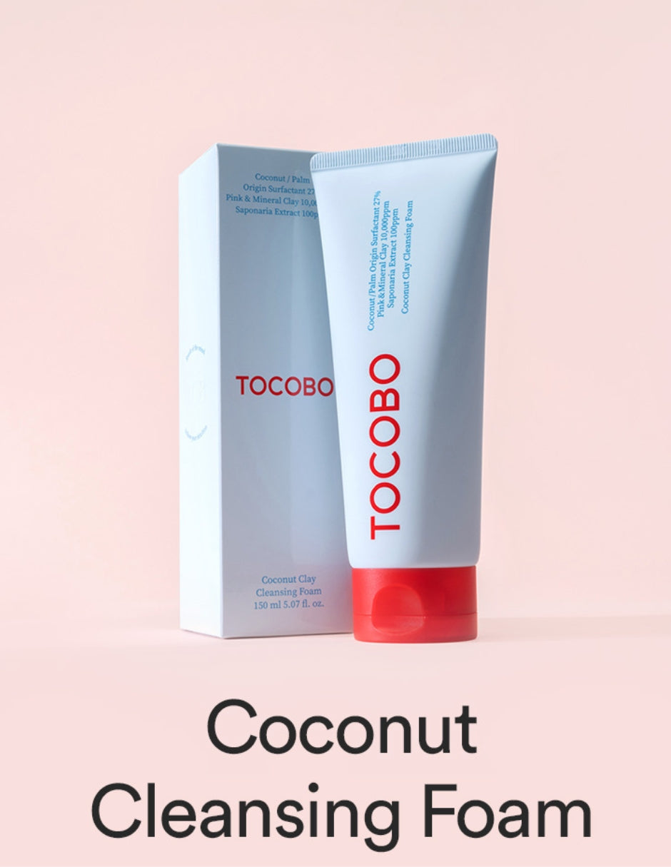 Coconut Clay Cleasing foam- Espuma limpiadora de coco de Tocobo 150ml