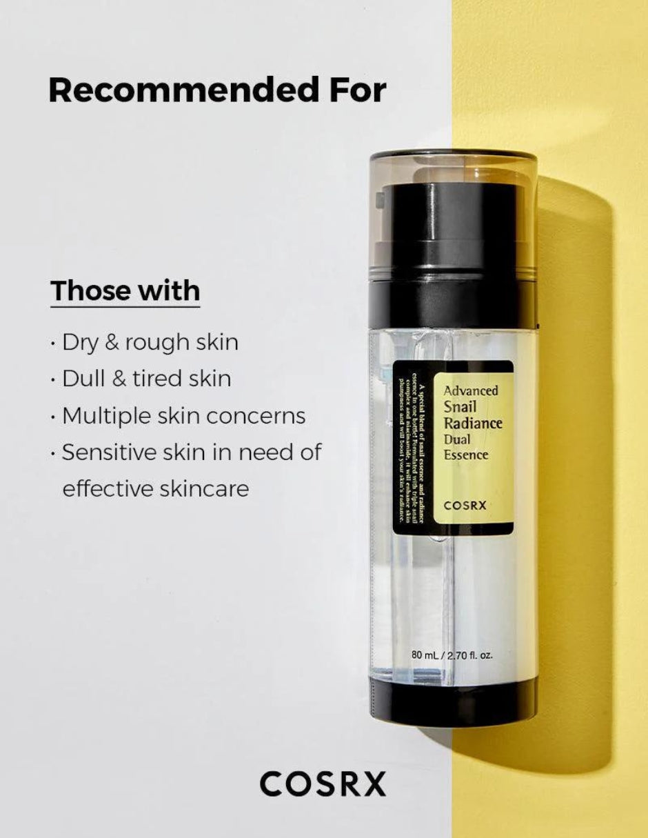 Advanced Snail Radiance Dual Essence- COSRX 80ml