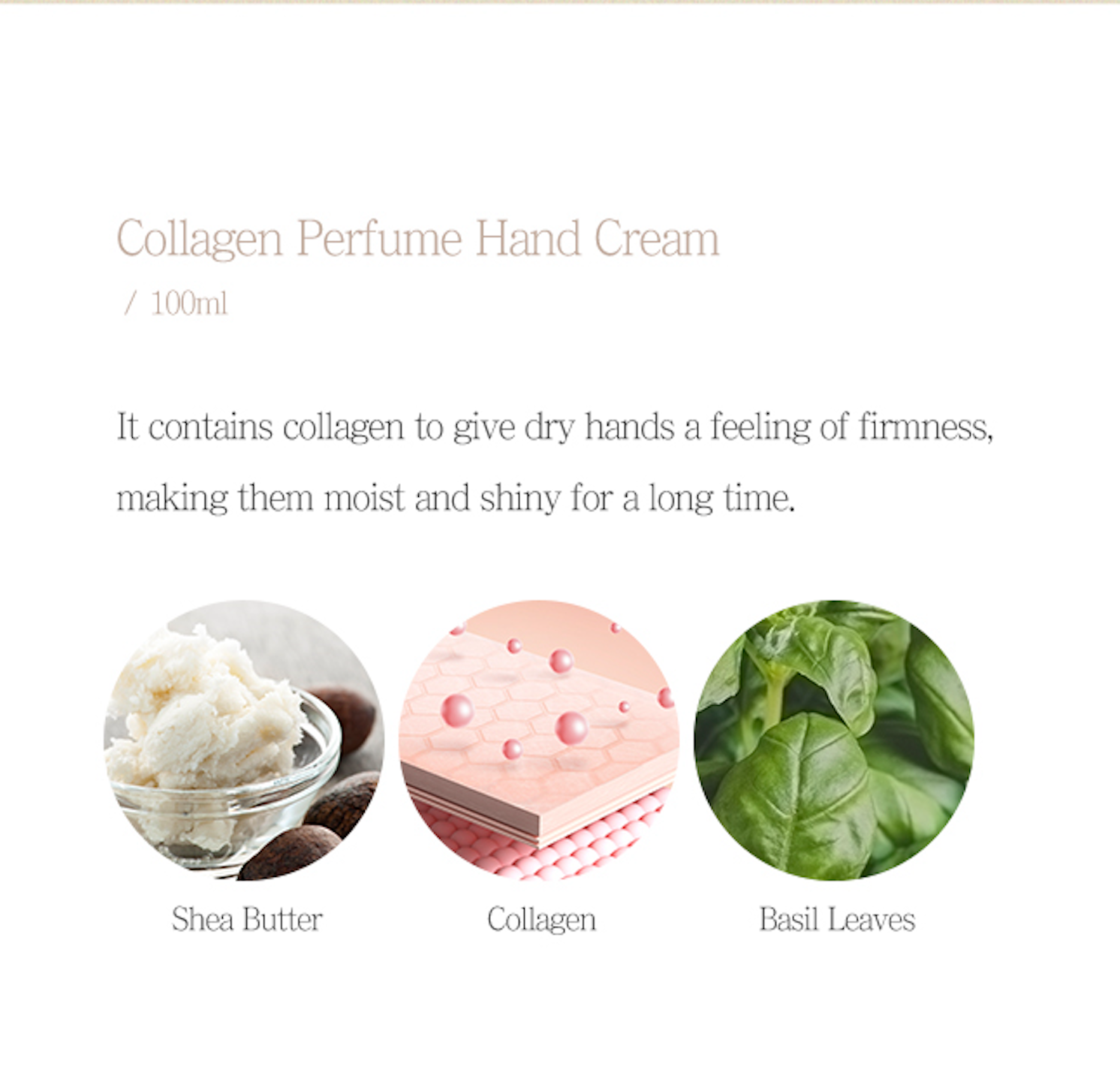 Crema para Manos de Colágeno- Romantic Perfume Hand Cream